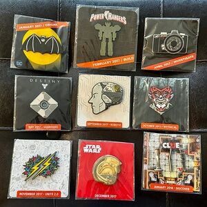 Assorted Set of LootCrate Collectible Pins